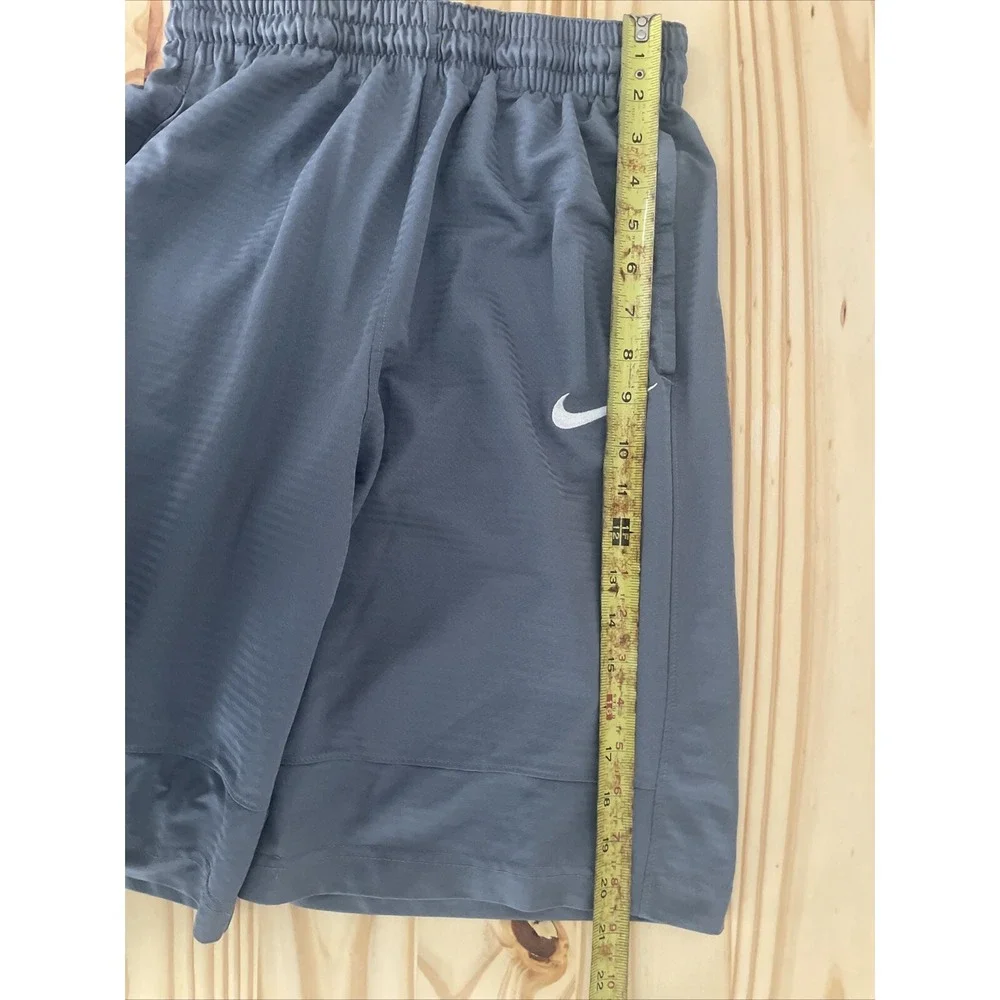 Men's Nike Gray Basketball Shorts Sz Small Thailand Long Athletic Gym String - Picture 8 of 8